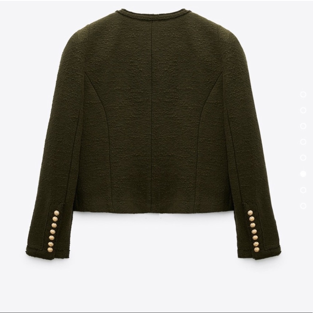 ZARA Shoulder Pad Jacket Blazer - Picture 5 of 5